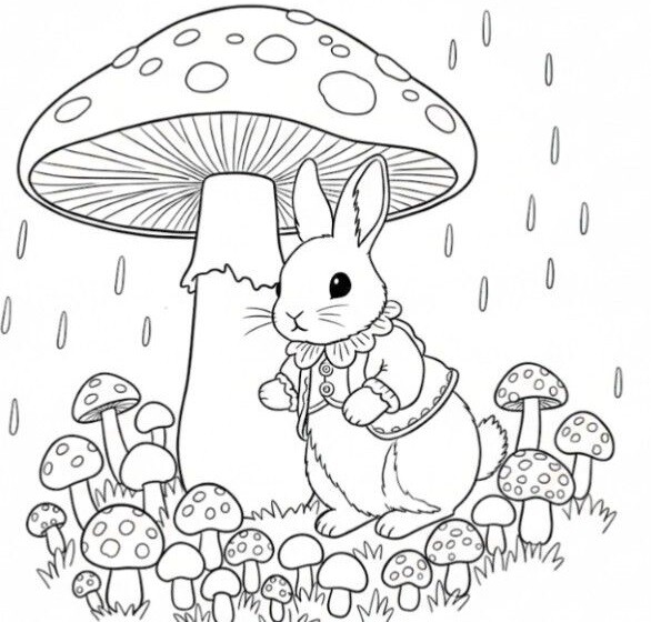 Tranh tô màu Peter Rabbit cho bé mầm non, vừa chơi vui, vừa phát huy trí tưởng tượng - 9