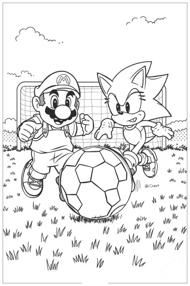 Bé mê Super Mario? Đừng bỏ lỡ bộ tranh tô màu sinh động và dễ tô này - 11