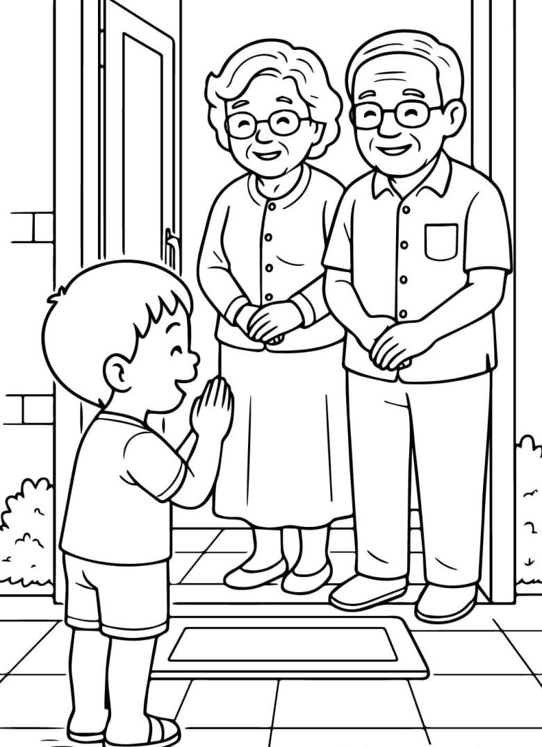 Tranh tô màu mùa Vu Lan, bé tự tay gửi món quà yêu thương đến bố mẹ - 16
