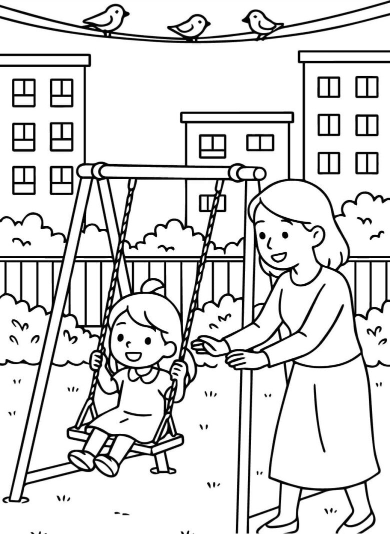 Tranh tô màu mùa Vu Lan, bé tự tay gửi món quà yêu thương đến bố mẹ - 17