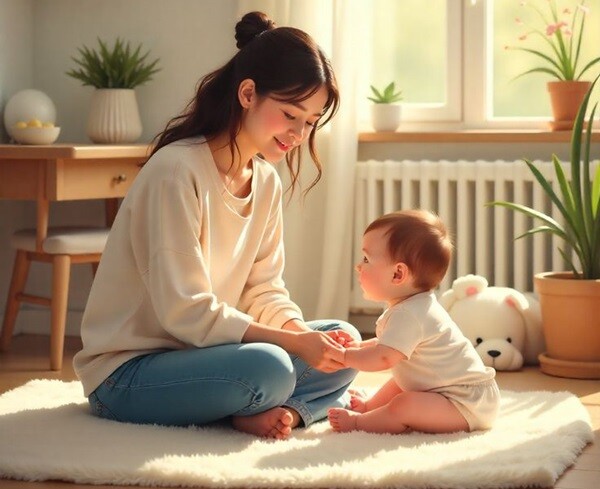 Trẻ sơ sinh thích học hỏi thế giới bằng cách chạm và thử mọi thứ bằng đôi tay.