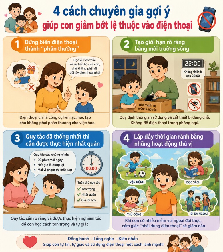 Cho con chơi điện thoại 20 phút sau khi học xong và amp;#34;Hiệu ứng con rắnamp;#34; vô tình dạy trẻ nói dối - 7