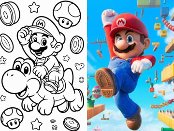 Bé mê Super Mario? Đừng bỏ lỡ bộ tranh tô màu sinh động và dễ tô này