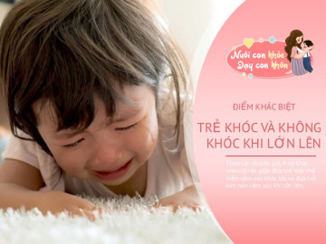 4 khác biệt giữa một đứa trẻ "hở tí là khóc nhè" và đứa trẻ cố gắng nín khóc khi lớn lên