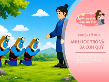 Truyện cổ tích: Anh học trò và 3 con quỷ