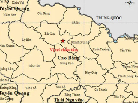 Vừa xảy ra động đất 3.6 độ ở Cao Bằng