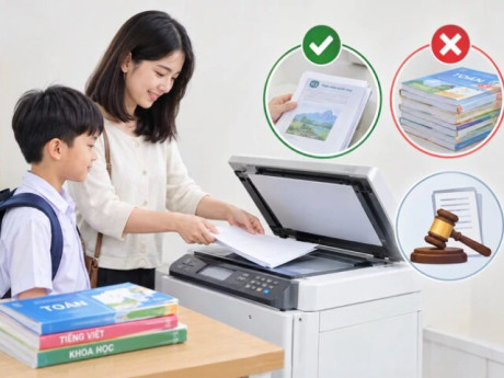Photocopy sách giáo khoa cho con có bị phạt không?