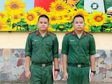 Tin tức - Anh em song sinh đỗ thẳng Học viện Kỹ thuật quân sự