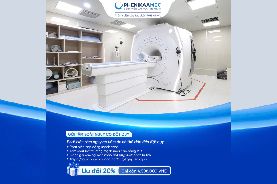 Gói tầm soát nguy cơ đột quỵ hiện đang ưu đãi 20% chi phí