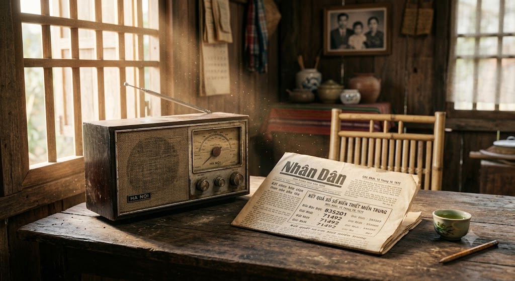 Báo giấy và radio là phương tiện tra cứu kết quả xổ số miền Trung truyền thống