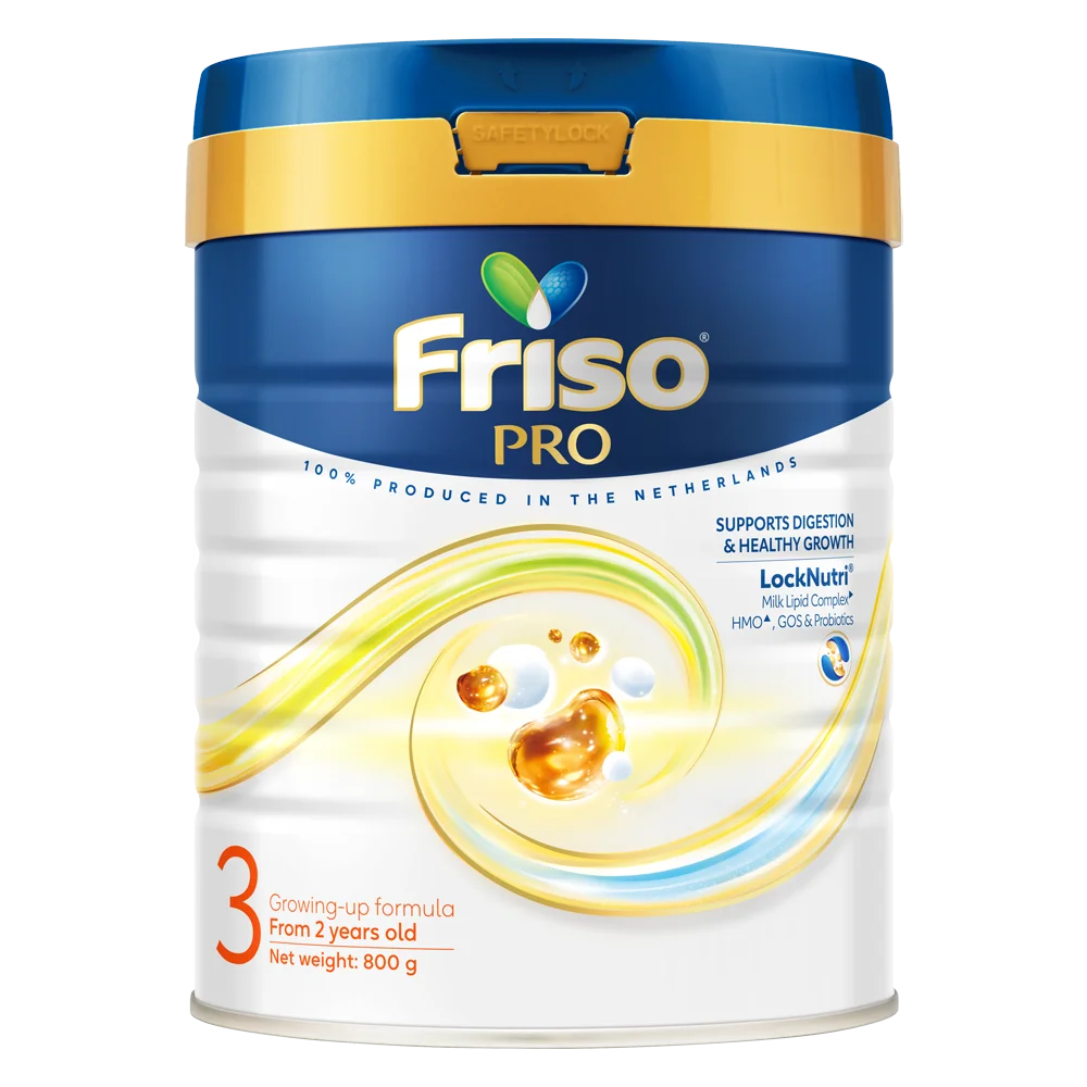 Sản phẩm sữa công thức Friso® Pro 3 cho trẻ từ 2 tuổi.