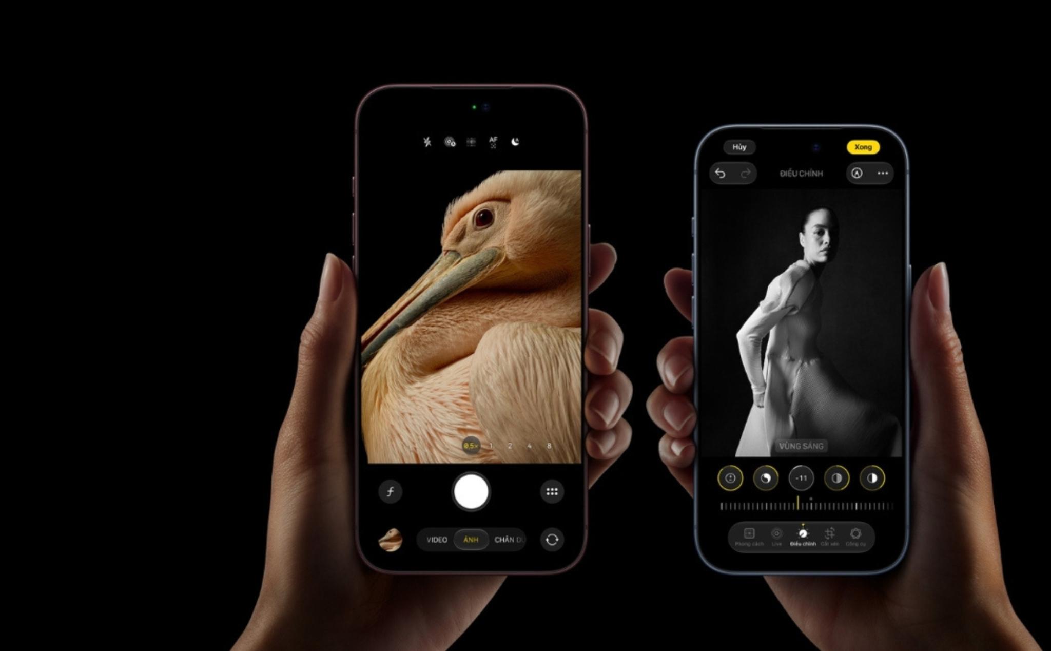Giao diện chỉnh thông số chụp với các điều khiển Pro trên iPhone 18 Pro. Ảnh: Apple