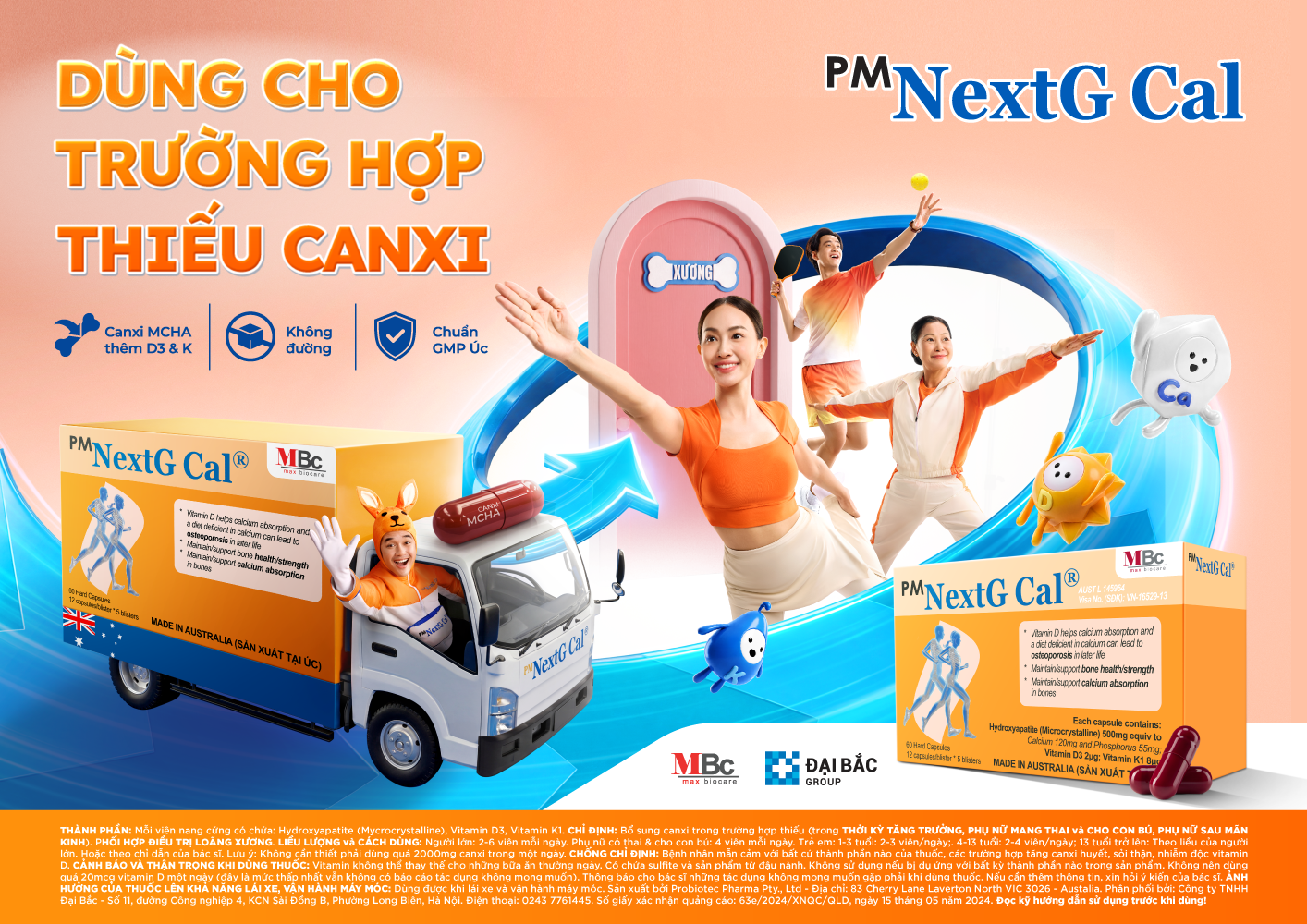 PM NextG Cal - Dùng cho trường hợp thiếu canxi