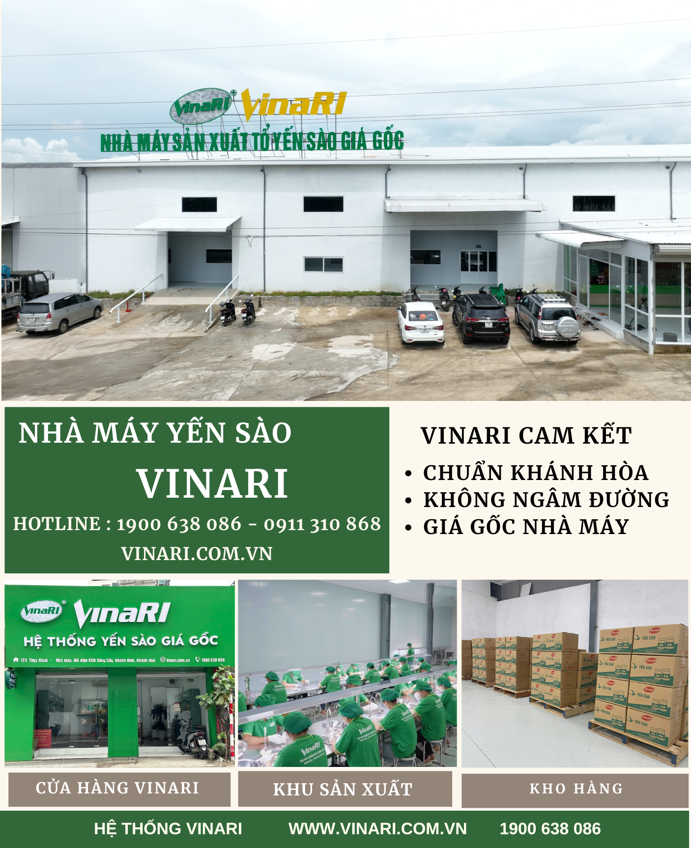 Hình ảnh hệ thống yến sào VinaRI