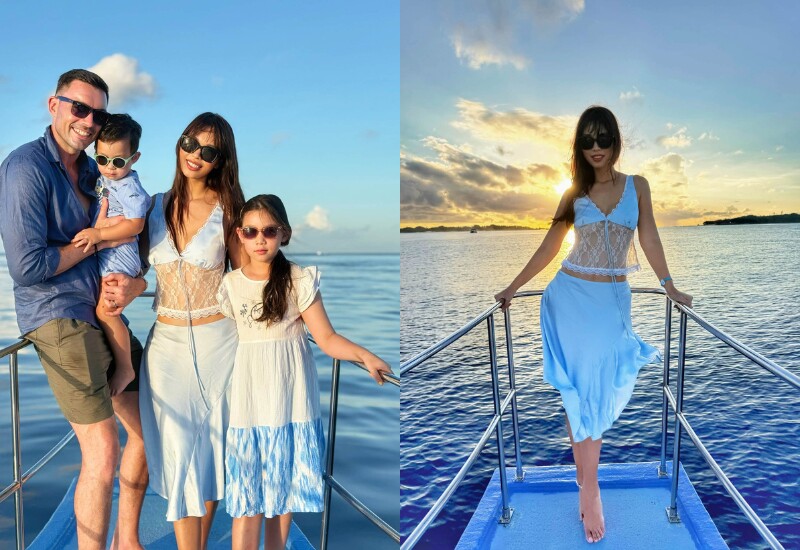 Mới đây, trên trang cá nhân, Siêu mẫu Hà Anh đăng tải loạt ảnh trong chuyến du lịch tại Maldives. Được biết, chuyến đi lần này có ý nghĩa vô cùng đặc biệt khi đánh dấu cột mốc 10 năm ngày cưới của vợ chồng cô.