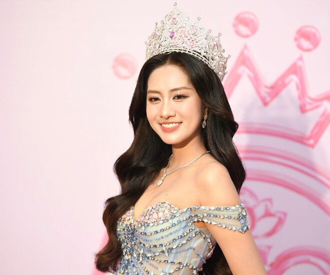 Đương kim Hoa hậu Việt Nam Hà Trúc Linh.