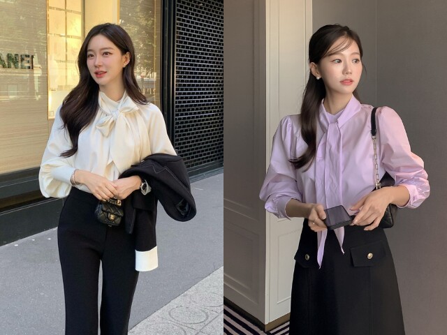 Áo blouse là gợi ý hoàn hảo cho những ai yêu thích phong cách nữ tính nơi công sở. Các chi tiết mềm mại kết hợp cùng quần âu tạo nên tổng thể cân bằng giữa sự thanh lịch và duyên dáng, giúp người mặc luôn nổi bật mà vẫn giữ được nét chuyên nghiệp.
