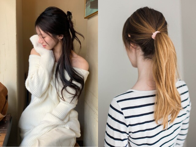 Buộc tóc quá chặt dễ khiến tóc bị kéo căng và khó giữ phom. Chị em nên ưu tiên kiểu buộc lỏng, búi thấp cùng dây buộc mềm để tóc thoải mái hơn.