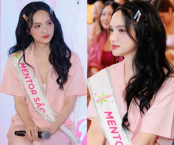 Nhan sắc xinh đẹp của Hoa hậu Hương Giang. 