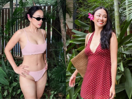 Đẹp - Hot girl xinh như hoa là học trò của siêu mẫu Minh Tú, làm mẹ bỉm vẫn mê diện bikini khoe dáng "nét căng"