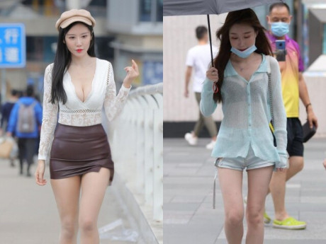 Hội chị em vô tư mặc "mỏng dính" đi khắp nơi khiến người xung quanh "nhức mắt", đổi sang kiểu khác đẹp hơn