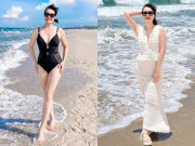 Đẹp - Nghệ sĩ Vân Dung diện áo tắm khoe dáng nét căng hút nghìn like, 51 tuổi được khen "thua gì các nàng hậu"