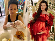 Giải trí - Quý tử quốc tịch Mỹ của Thúy Diễm 8 tuổi cao hơn 1m4, ra dáng anh cả sẵn sàng chăm lo cho em gái sắp chào đời