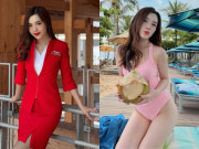 Đẹp - Tiếp viên hàng không "gây sốt" vì ảnh chụp lén quá xinh, sinh con cho chồng bác sĩ về dáng đẹp nõn nà