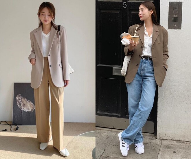 Blazer là món áo khoác kinh điển mà phụ nữ 30+ nên đầu tư vì vừa thanh lịch vừa dễ ứng dụng. Chỉ cần phối cùng những trang phục cơ bản, blazer đã giúp tổng thể trở nên chỉn chu, sang trọng và phù hợp từ môi trường công sở đến các buổi gặp gỡ thường ngày.