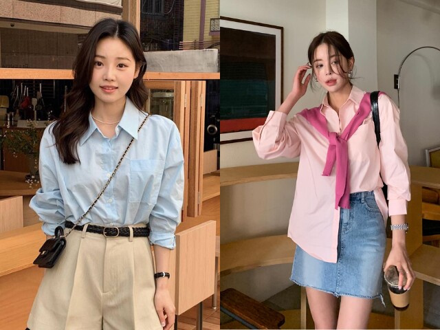 Những gam pastel như hồng phấn, xanh baby hay vàng bơ giúp diện mạo thêm trẻ trung, dịu dàng. Kiểu áo này đặc biệt tôn da và mang cảm giác nhẹ nhàng.