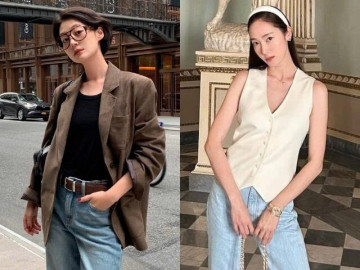 Thời trang - 5 kiểu áo phối với quần jeans giúp chị em U40 đẹp quanh năm: Càng mặc càng trẻ, càng diện càng sang