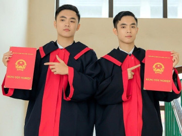 Anh em sinh đôi cùng đạt gần 29 điểm vào Y Hà Nội
