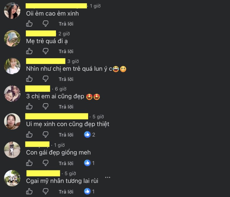 Bức ảnh Huyền Baby và con gái khiến nhiều người xuýt xoa như chị em.