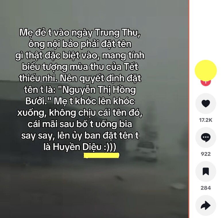 Cháu gái chào đời Tết Trung thu ông nội đặt tên Nguyễn Thị Hồng Bưởi, bố sửa thành tên khác hay và ý nghĩa hơn - 1