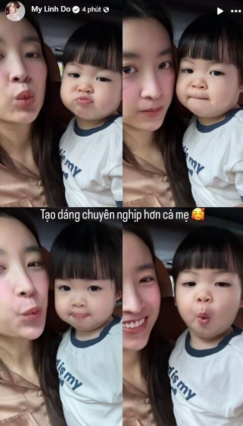 Con gái Đỗ Mỹ Linh diện đầm công chúa đi chơi, ái nữ thả dáng khiến mẹ dở khóc dở cười - 4