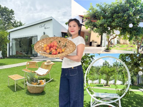 Cặp vợ chồng Lâm Đồng xây ngôi nhà phủ màu trắng giữa khu vườn rộng 6000m², chỉ 1,15 tỷ đồng nhưng đẹp như tranh