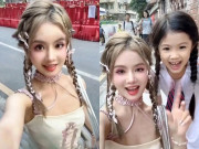 Yêu con - Mẹ hotgirl mặc váy 2 dây đưa con gái đi học khiến ai cũng nhìn vì trẻ đẹp như học sinh, biết tuổi thật mới giật mình
