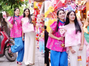 Yêu con - Bé gái đọ dáng mỹ nhân Hoa hậu Việt Nam nổi bật ở phố đèn lồng Trung thu: 15 tuổi xinh như hoa, cao 1m7