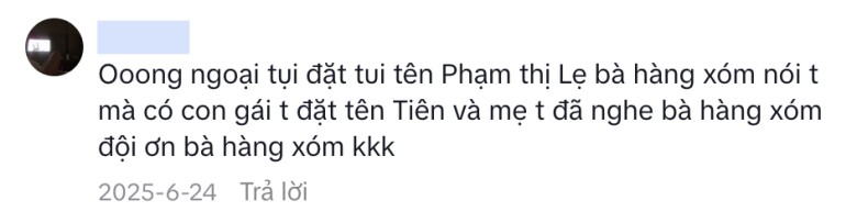 Chia sẻ gây chú ý của một cô gái có tên Thị Lẹ.