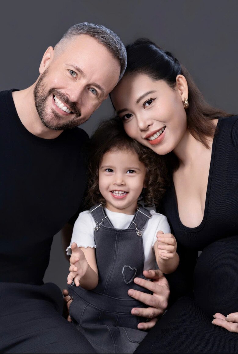 Gia đình nhỏ của chị Vân.