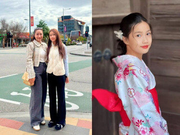 Yêu con - Ốc Thanh Vân đưa con gái sang Australia, ái nữ 13 tuổi là trợ lý của mẹ, dậy thì cao lớn, xinh chuẩn mỹ nhân