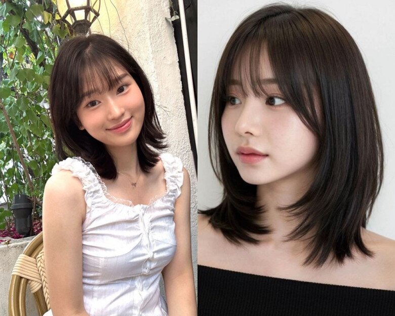 Tóc ngắn ngang xương quai xanh kiểu Hàn là xu hướng tóc thời thượng, có độ dài lý tưởng chạm đến điểm vàng xương quai xanh. Kiểu tóc này mang lại diện mạo trẻ trung, thanh lịch, giúp tôn lên bờ vai thon thả và chỉnh sửa các đường nét trên khuôn mặt một cách hiệu quả.
