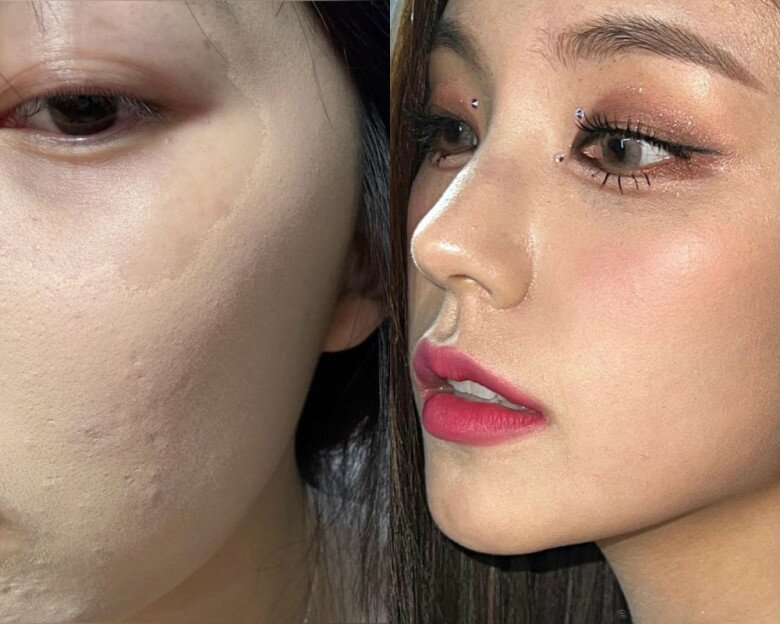 Lớp nền quá dày cũng dễ bị mốc, tạo cảm giác khô và nặng mặt, khiến tổng thể kém tươi tắn, gương mặt trông mệt mỏi hơn.