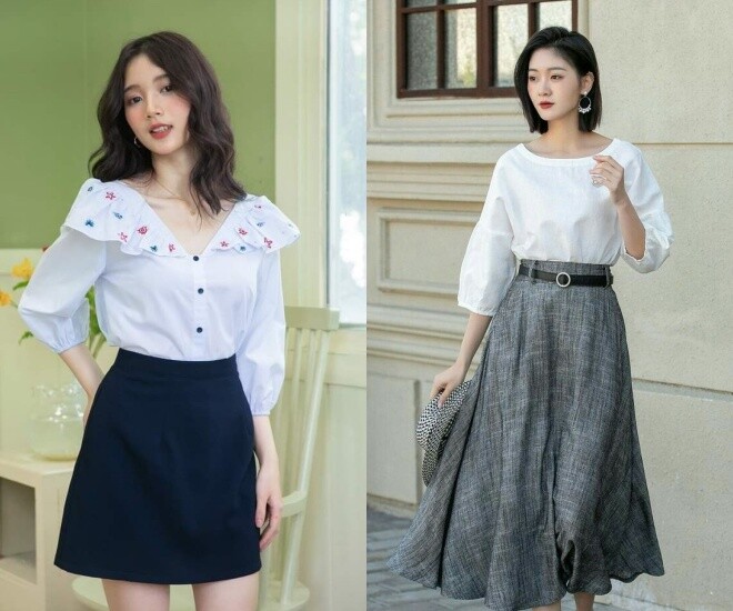 Chỉ cần chọn đúng trang phục, phụ nữ U40 có thể che khéo khuyết điểm và duy trì diện mạo trẻ trung. 