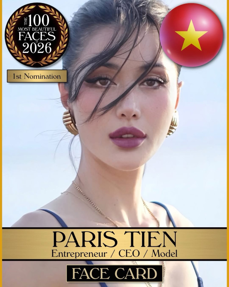 Paris Tiên lọt top đề cử 100 gương mặt đẹp nhất thế giới. Ảnh: TC Candler.