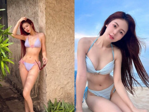 Hot girl Việt thả dáng với bikini kiệm vải khoe đường cong "thắt đáy lưng ong", U35 càng diện đồ gợi cảm càng hút mắt