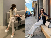 Thời trang - Phụ nữ thanh lịch cứ diện 1 giày - 1 quần: Đơn giản, sang và không lo kén dáng