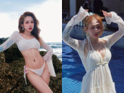 Thời trang - Nữ ca sĩ Vbiz hậu "dao kéo" lột xác khó nhận ra: Diện bikini nóng bỏng, mê đồ kiệm vải khoe body "cháy mắt"