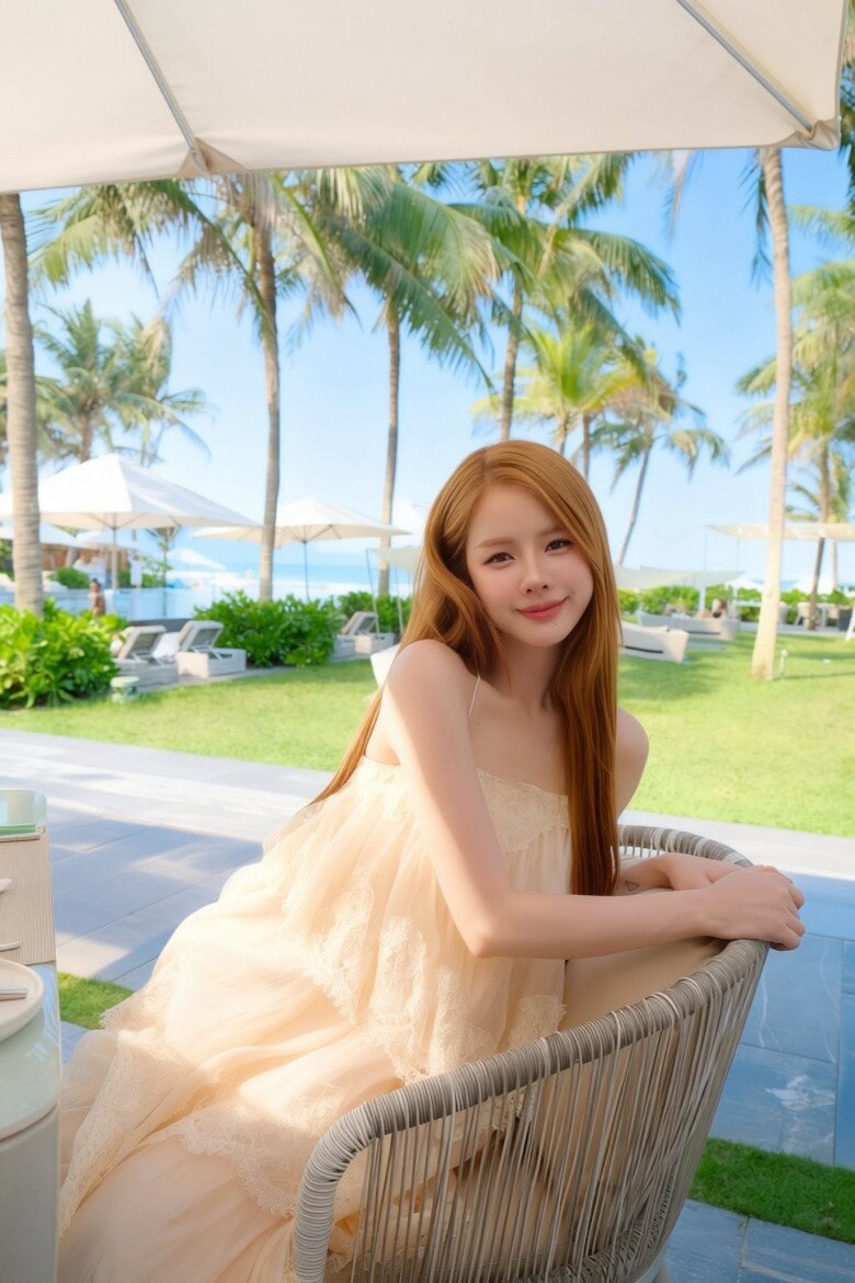 Váy maxi dáng dài cũng là item không thể thiếu trong tủ đồ của nữ DJ sở hữu vòng eo con kiến.