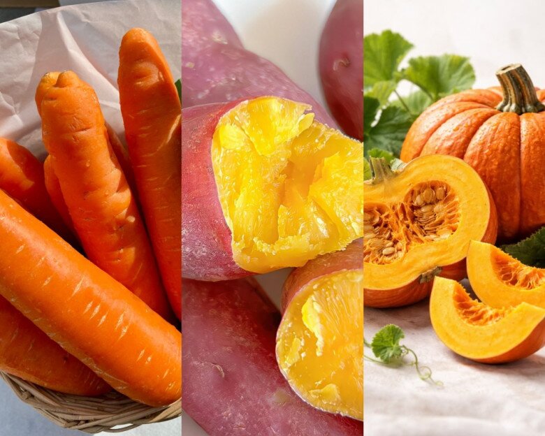 Rau củ màu cam vừa giàu dưỡng chất vừa dễ đưa vào nhiều bữa ăn.